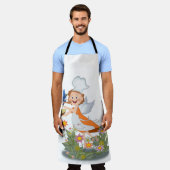 Angel cook エプロン (着用した状態)