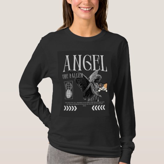 Angel & cute pet cat design t-shirt tシャツ (正面)
