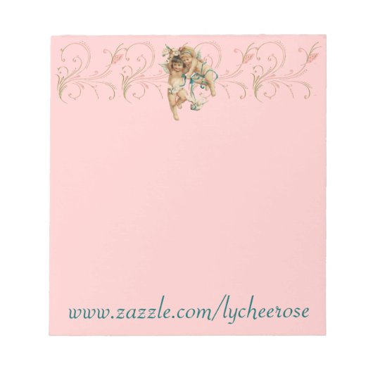 angel doveスクロールメモ帳 ノートパッド (正面)