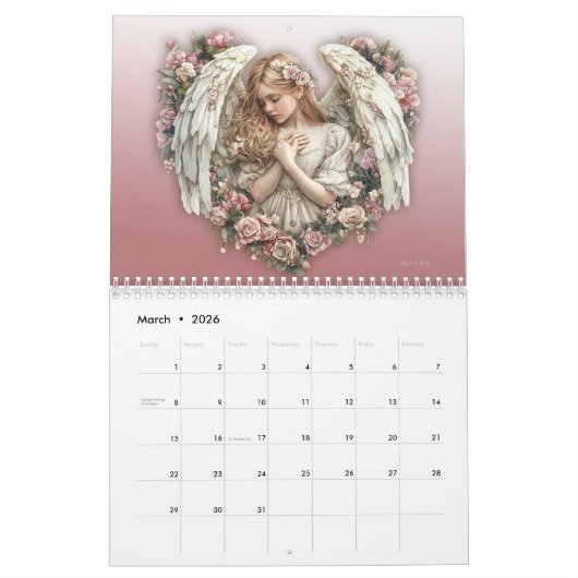 Angel Dreams – Engelträume カレンダー (3月 2026)