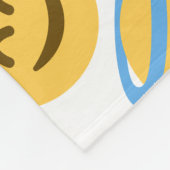 Angel Emoji フリースブランケット (角)