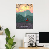 Angel Falls Venezuela Travel Poster ポスター (ホームオフィス)
