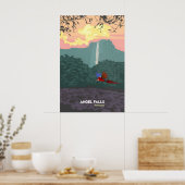 Angel Falls Venezuela Travel Poster ポスター (キッチン)