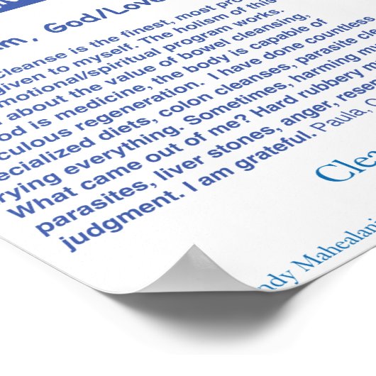 Angel Farms Liver Chart ポスター (角)