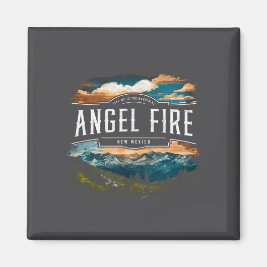 Angel Fire Mountains New Mexico Hiking Outdoors Vi マグネット (正面)