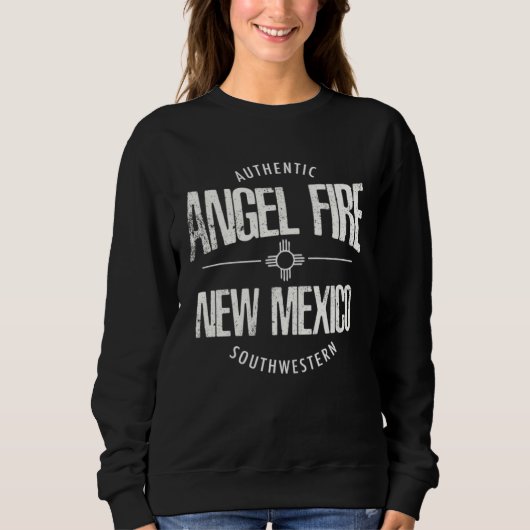 Angel Fire New Mexico Southwestern USA Ski Village スウェットシャツ (正面)