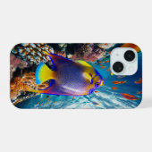 Angel FishがReef iPhone 15ケースに沿ってスライド 15ケース (裏面横)