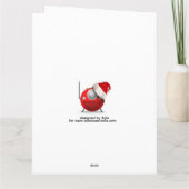 angel Folded Greeting Card カード (裏面)