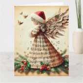 angel Folded Greeting Card カード (正面)