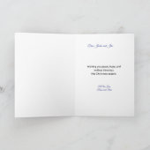 Angel Gabriel Folded Holiday Christmas Card シーズンカード (内部)