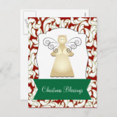 Angel Greetingとクリスマス恵み シーズンポストカード (正面/裏面)