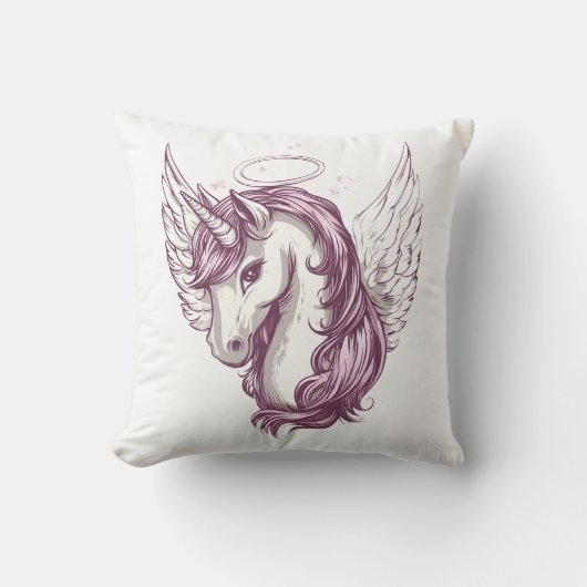 Angel Halo Unicorn (1) クッション (正面)