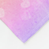 Angel Heart Wings Pink Purple Ombre Art Custom フリースブランケット (角)