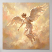 Angel Illustration Soft Heavenly Painting ポスター (正面)