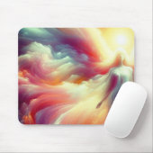 Angel In Disguise in the Clouds on a Desktop マウスパッド (マウス)