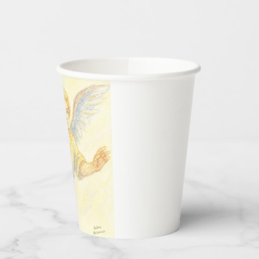 Angel in flight with a smile 紙コップ (左)