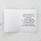 Angel In Mist Birthday Greeting Card シーズンカード (内部)