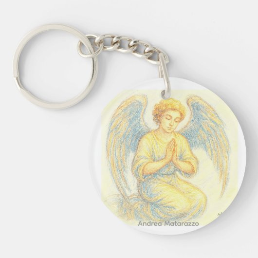 Angel in prayer キーホルダー (正面)