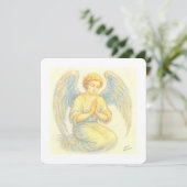 Angel in prayer Flat Holiday Card シーズンカード (スタンド正面)