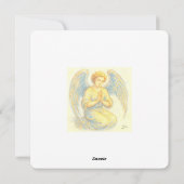 Angel in prayer Flat Holiday Card シーズンカード (裏面)