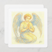 Angel in prayer Flat Holiday Card シーズンカード (正面/裏面)