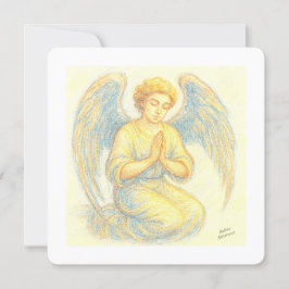 Angel in prayer Flat Holiday Card シーズンカード