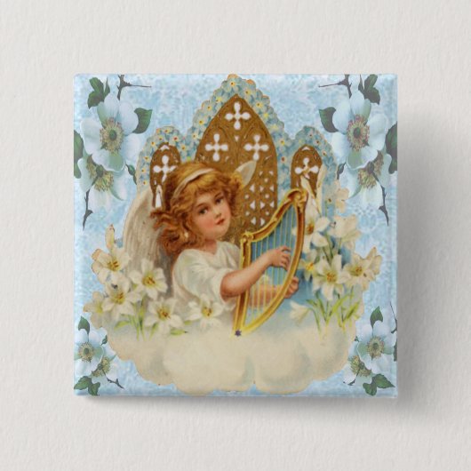 Angel In The Cloudボタン 缶バッジ (正面)