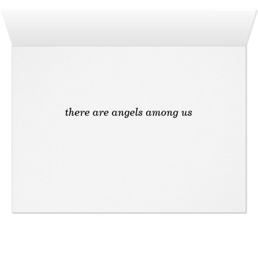 Angel in the Light Greeting Card (内部横(下))