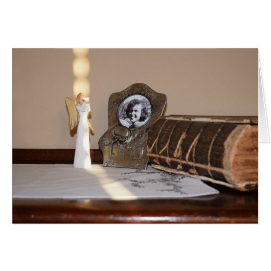 Angel in the Light Greeting Card (正面横)