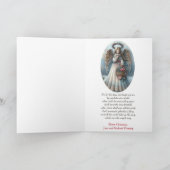 Angel It Came Upon A Midnight Clear Christmas シーズンカード (内部)