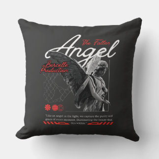 Angel maximalist Throw Pillow クッション