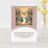 angel message egypt  happy birthday カード (黄色い花)