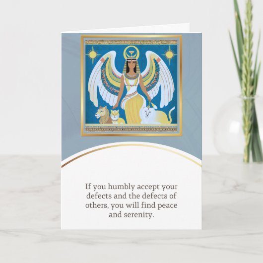 angel message egypt  happy birthday カード (正面)