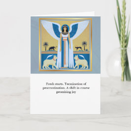 angel message egypt  happy birthday カード