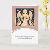 angel message egypt  happy birthday カード (黄色い花)