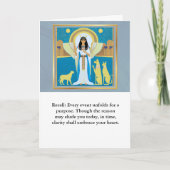 angel message egypt happy birthday カード (正面)