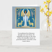 angel message egypt  happy birthday カード (黄色い花)