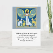 angel message egypt  happy birthday カード (正面)