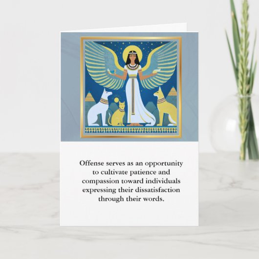 angel message egypt happy birthday カード (正面)