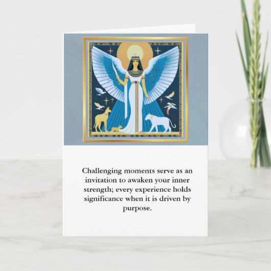 angel message egypt happy birthday カード (正面)