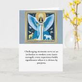 angel message egypt happy birthday カード (黄色い花)