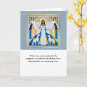 angel message egypt  happy birthday カード (黄色い花)