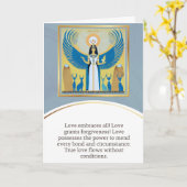 angel message egypt  happy birthday カード (黄色い花)