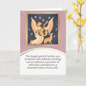 angel message egypt  happy birthday カード (黄色い花)