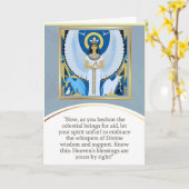 angel message egypt  happy birthday カード (黄色い花)