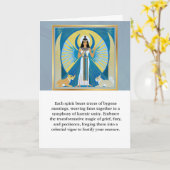 angel message egypt  happy birthday カード (黄色い花)