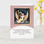 angel message egypt happy birthday カード (黄色い花)