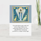 angel message egypt  happy birthday カード (正面)