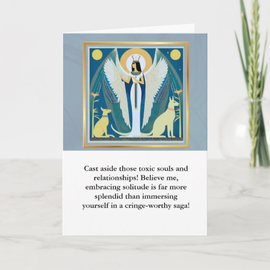 angel message egypt  happy birthday カード (正面)