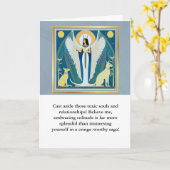 angel message egypt  happy birthday カード (黄色い花)